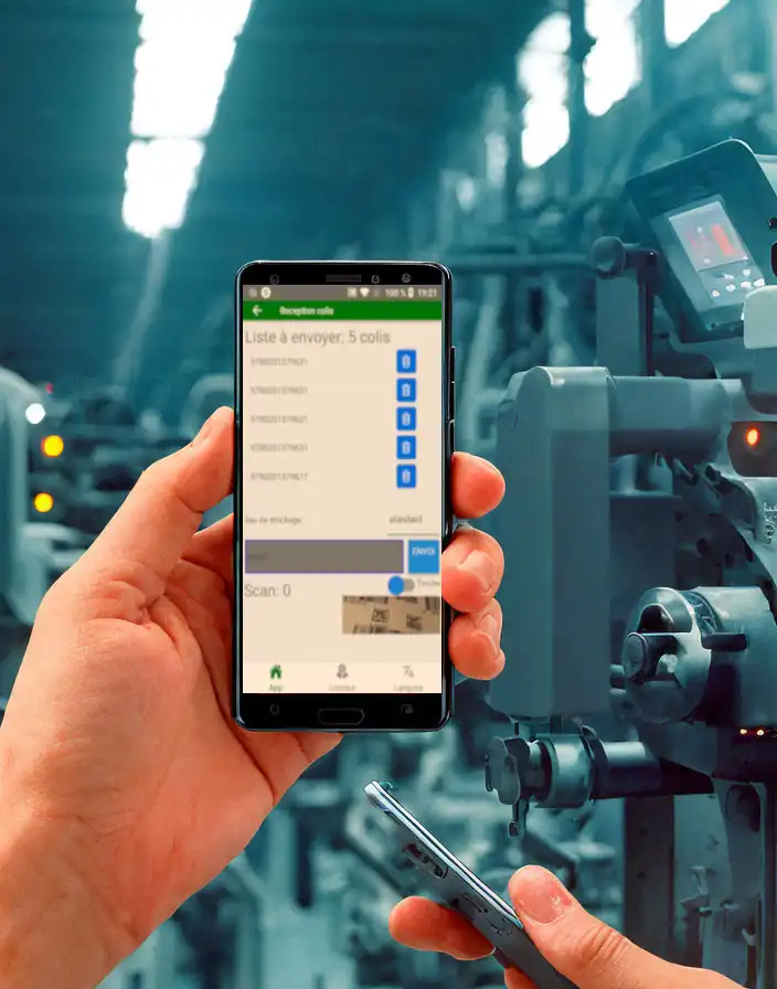 App mobiles de gestion, vérification et traçabilité par code-barre, conçues pour des professionnels de l'industrie, du transport, du médical, vous bénéficiez de fonctions économiques et créatives